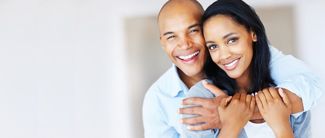 happy couple gets tooth fillings