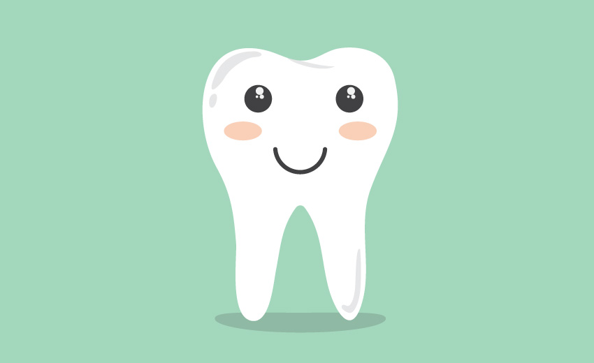 graphic of tooth smiling