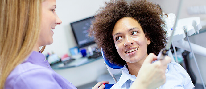 relaxed dental patient