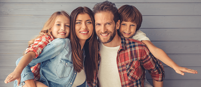 family with healthy smiles
